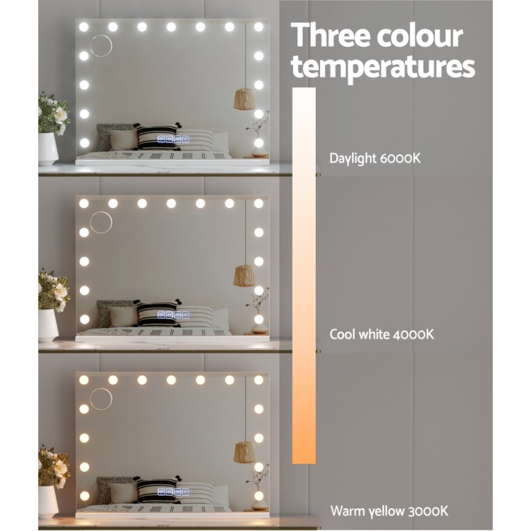 embellir bluetooth makeup mirror 80x58cm hollywood vanity with led light wall embellir bluetooth makeup mirror 80x58cm hollywood vanity with led light wall