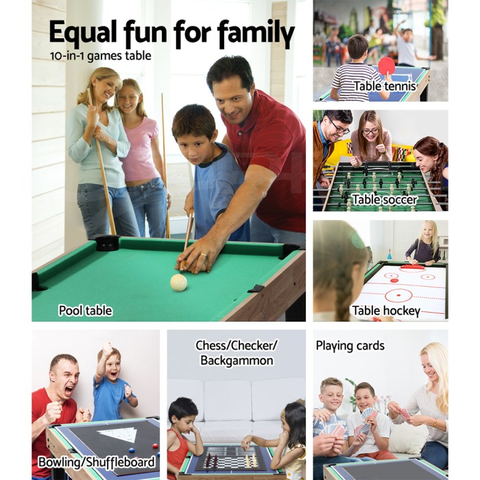 10 in 1 games table soccer foosball pool table tennis air hockey chess cards 10 in 1 games table soccer foosball pool table tennis air hockey chess cards