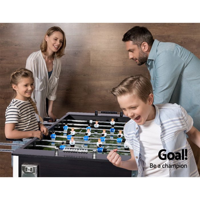 5ft soccer table foosball football game home family party gift playroom black 5ft soccer table foosball football game home family party gift playroom black