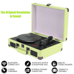record player vinyl turntable bluetooth speakers retro briefcase usb (turquoise) record player vinyl turntable bluetooth speakers retro briefcase usb (turquoise)