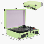 record player vinyl turntable bluetooth speakers retro briefcase usb (turquoise) record player vinyl turntable bluetooth speakers retro briefcase usb (turquoise)