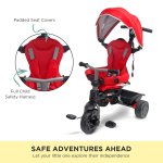 veebee explorer 3 stage kids trike with canopy red veebee explorer 3 stage kids trike with canopy red