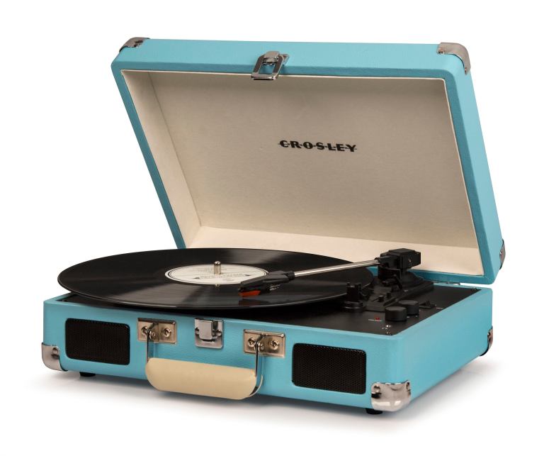 crosley cruiser bluetooth portable turntable turquoise + bundled crosley record storage crate crosley cruiser bluetooth portable turntable turquoise + bundled crosley record storage crate