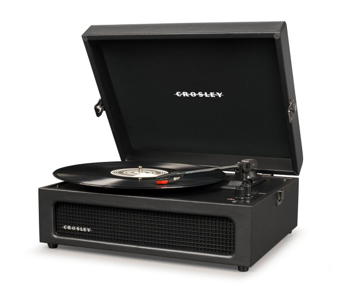crosley voyager bluetooth portable turntable black + bundled crosley record storage display stand crosley voyager bluetooth portable turntable black + bundled crosley record storage display stand