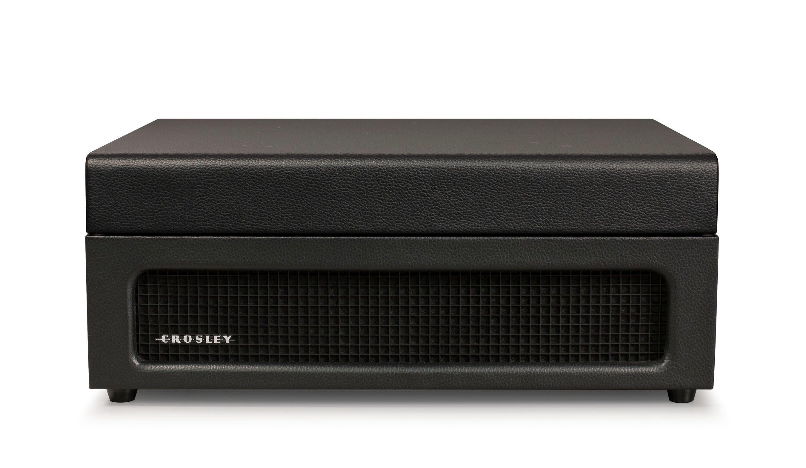 crosley voyager bluetooth portable turntable black + bundled crosley record storage display stand