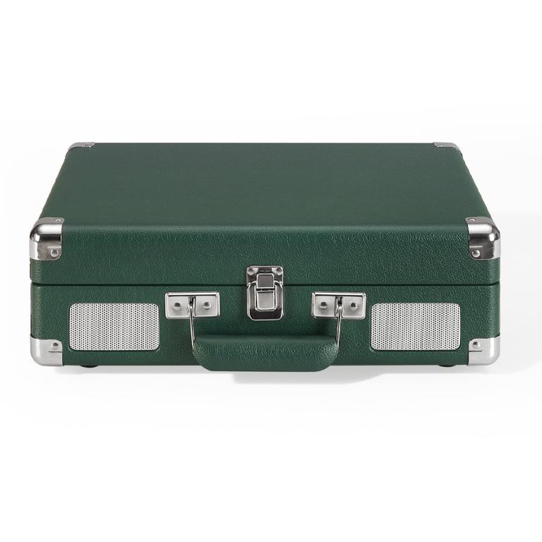 crosley cruiser bluetooth portable turntable emerald green