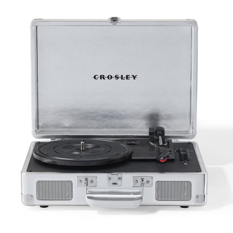 Crosley Cruiser Bluetooth Portable Turntable - Silver Crosley Cruiser Bluetooth Portable Turntable - Silver