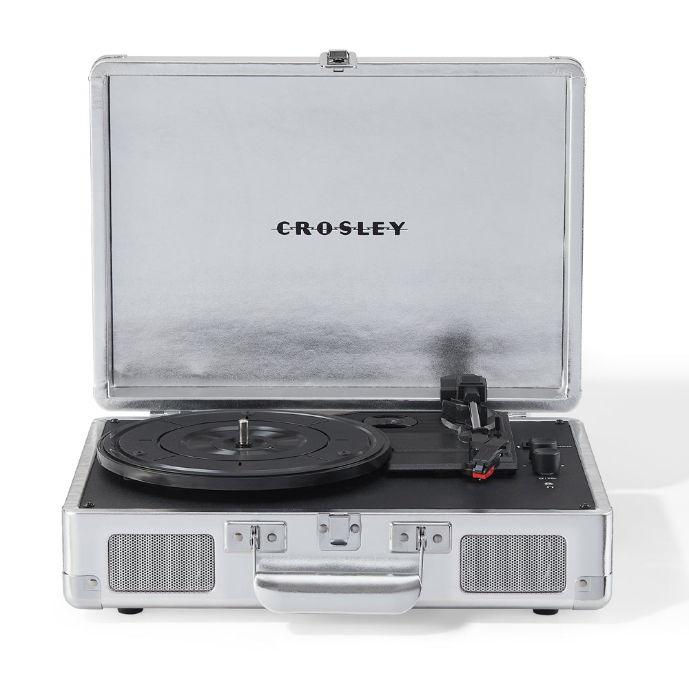 Crosley Cruiser Bluetooth Portable Turntable - Silver Crosley Cruiser Bluetooth Portable Turntable - Silver