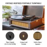 crosley voyager bluetooth portable turntable cocoa