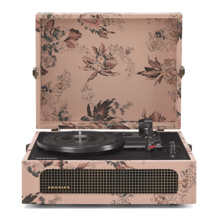 Crosley Voyager Bluetooth Portable Turntable - Floral Crosley Voyager Bluetooth Portable Turntable - Floral