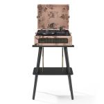 Crosley Voyager Bluetooth Portable Turntable + Entertainment Stand Bundle - Floral Crosley Voyager Bluetooth Portable Turntable + Entertainment Stand Bundle - Floral