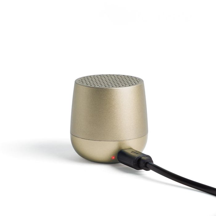 lexon mino+ mini bluetooth speaker gold