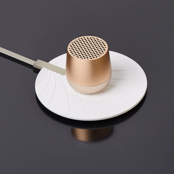 lexon mino+ mini bluetooth speaker gold
