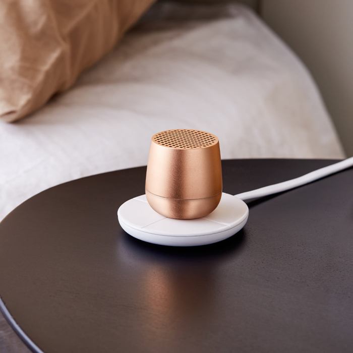 lexon mino+ mini bluetooth speaker gold