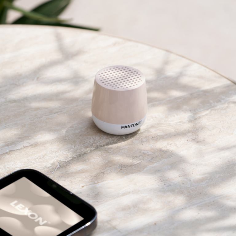 lexon mino+ mini bluetooth speaker pantone sand lexon mino+ mini bluetooth speaker pantone sand