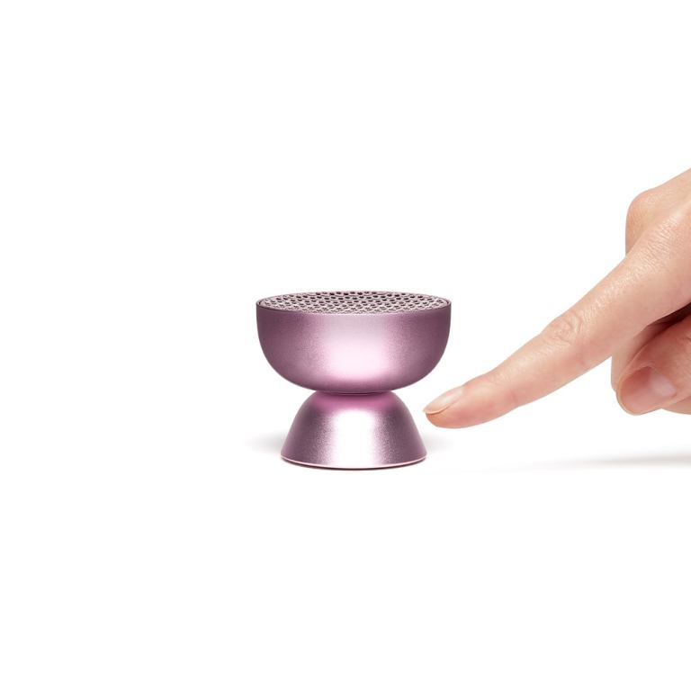 lexon tamo infinitely pairable bluetooth speaker pink