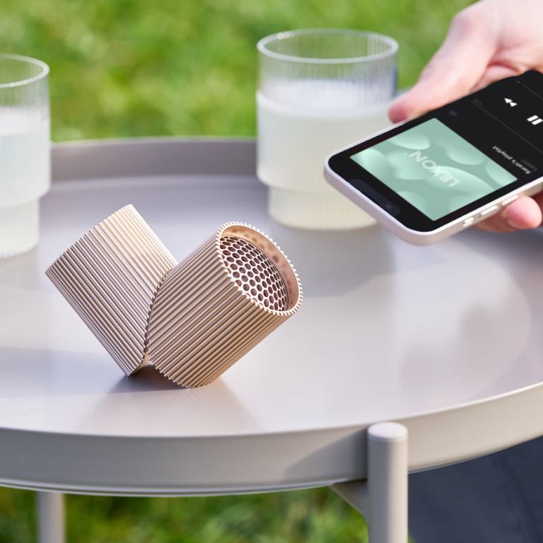 lexon ray set of magnetic bluetooth speakers gold lexon ray set of magnetic bluetooth speakers gold