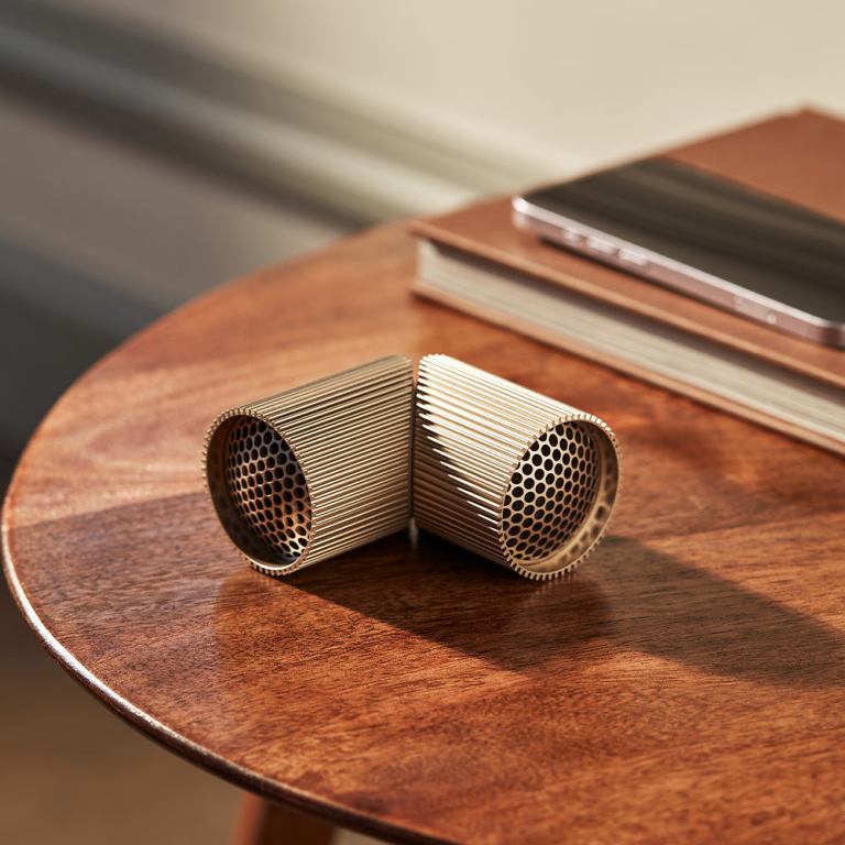 lexon ray set of magnetic bluetooth speakers gold lexon ray set of magnetic bluetooth speakers gold