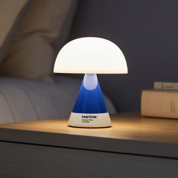 lexon mina m medium portable led lamp pantone classic blue