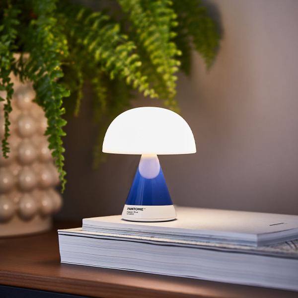lexon mina m medium portable led lamp pantone classic blue
