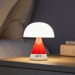 lexon mina m medium portable led lamp pantone 2035 red
