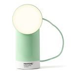 lexon orbe portable led lamp with moving head pantone green