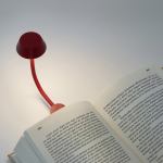 lexon mimi flexible led lamp dark red