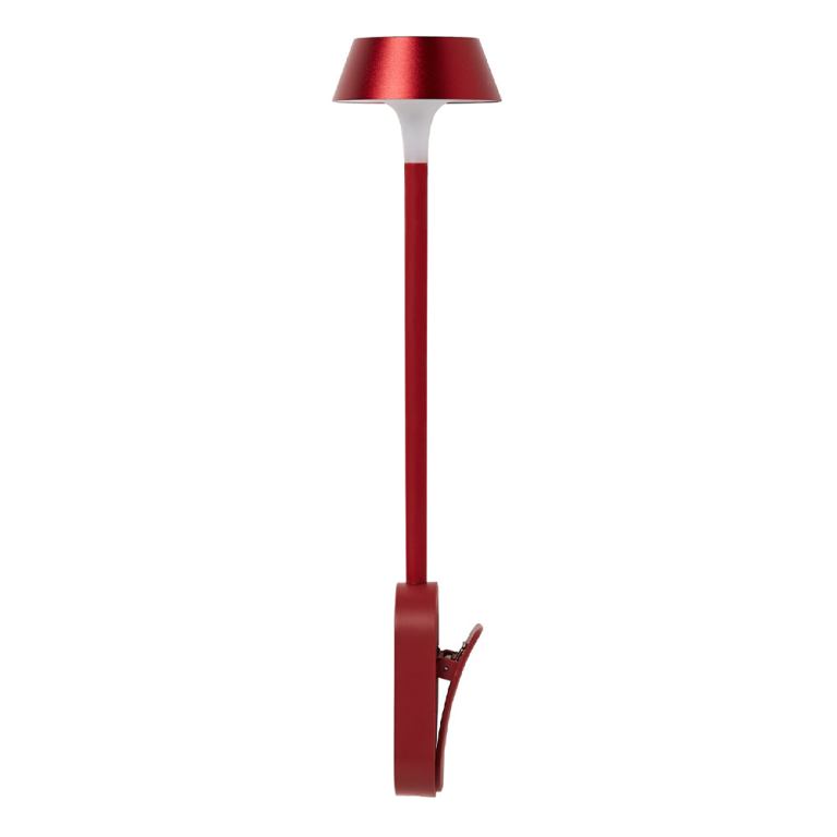 lexon mimi flexible led lamp dark red