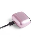 lexon minut mini alarm clock pink