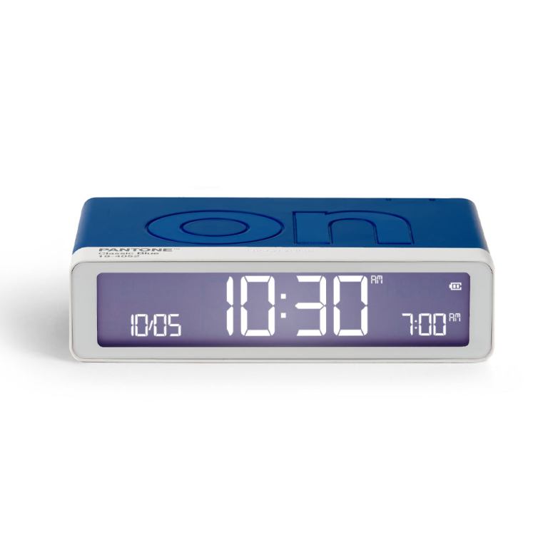 Lexon Flip Classic Reversible Alarm Clock PANTONE - Classic Blue Lexon Flip Classic Reversible Alarm Clock PANTONE - Classic Blue
