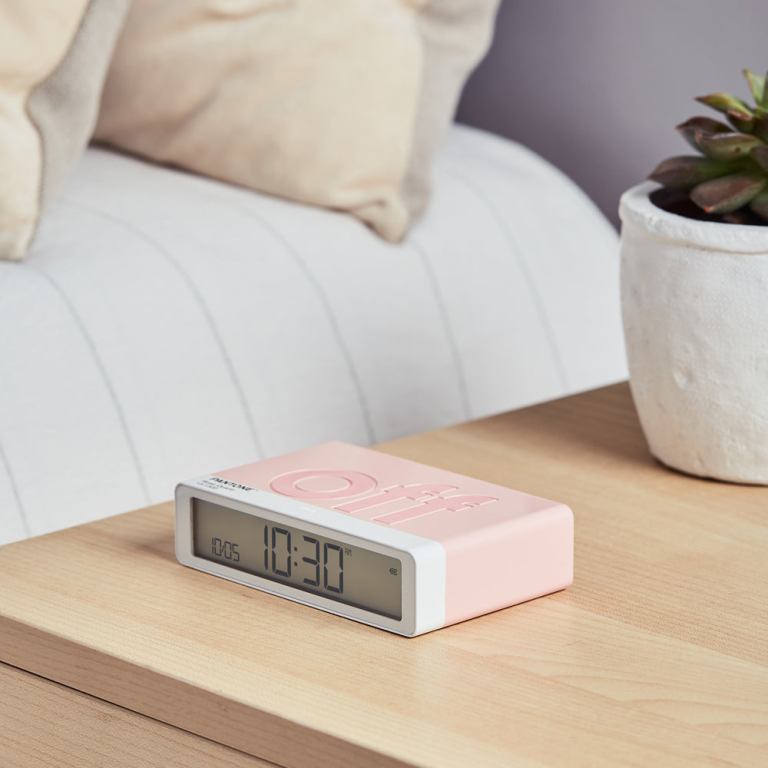 lexon flip classic reversible alarm clock pantone rose pink lexon flip classic reversible alarm clock pantone rose pink