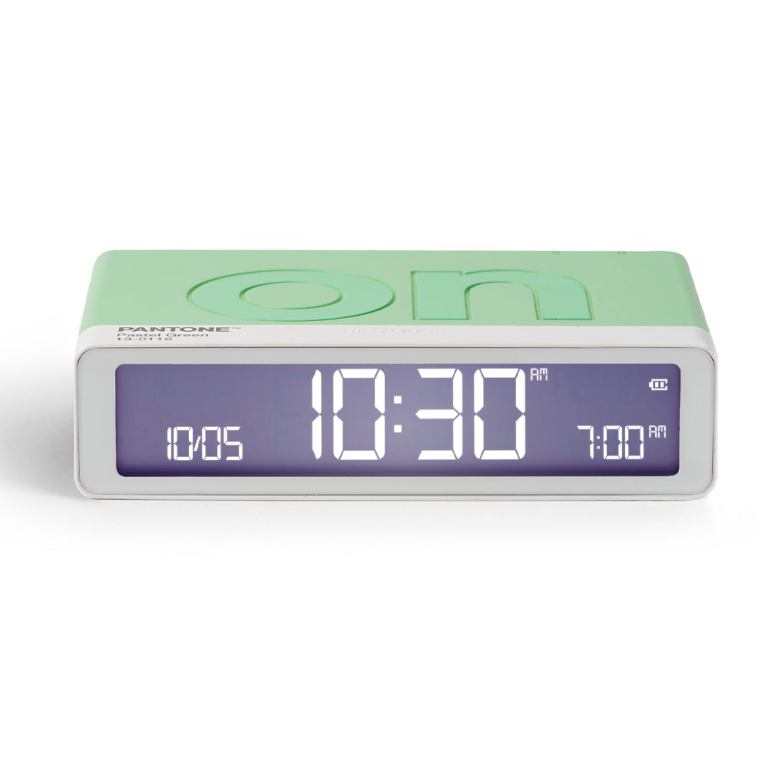 Lexon Flip Classic Reversible Alarm Clock PANTONE – Green Lexon Flip Classic Reversible Alarm Clock PANTONE – Green