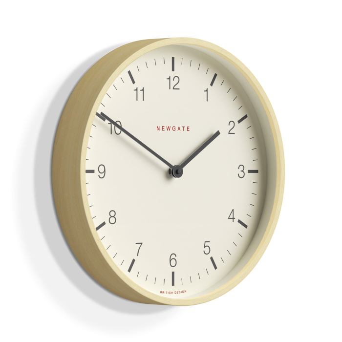 newgate mr clarke clock pale wood arabic dial 28 newgate mr clarke clock pale wood arabic dial 28