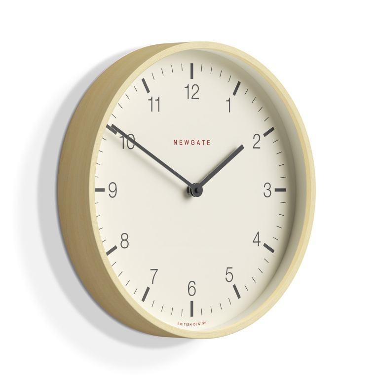 newgate mr clarke clock pale wood arabic dial 28 newgate mr clarke clock pale wood arabic dial 28