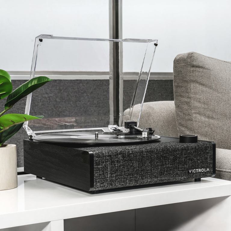 victrola eastwood ii turntable black + bundled crosley record storage display stand victrola eastwood ii turntable black + bundled crosley record storage display stand