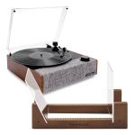 Victrola Eastwood II Turntable - Walnut + Bundled Crosley Record Storage Display Stand Victrola Eastwood II Turntable - Walnut + Bundled Crosley Record Storage Display Stand