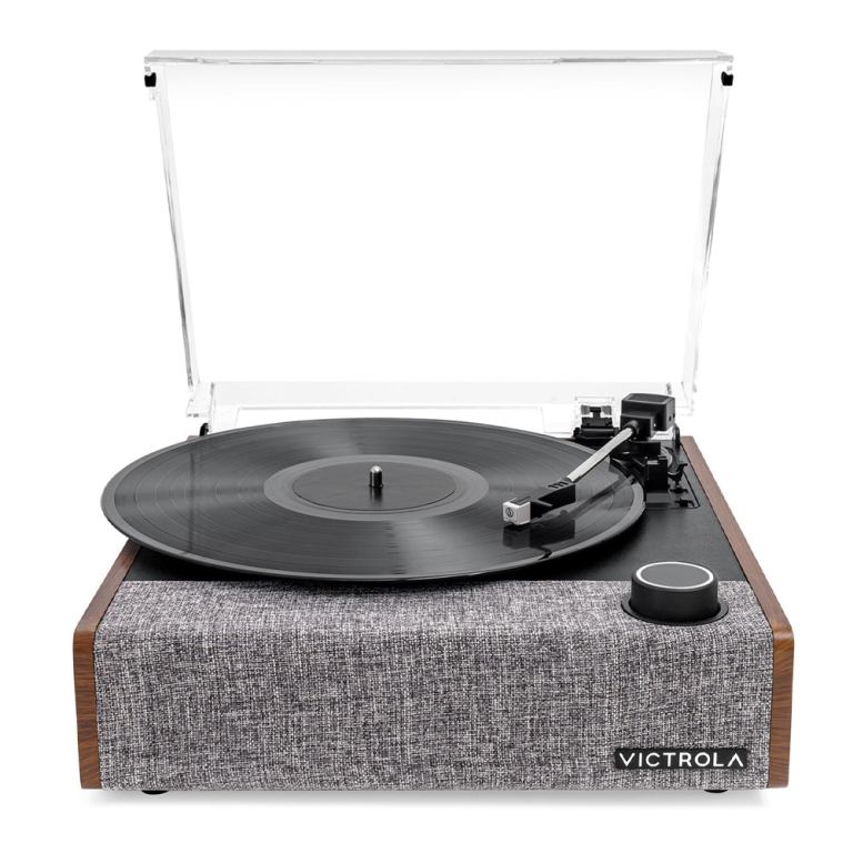 victrola eastwood ii turntable walnut + bundled crosley record storage display stand victrola eastwood ii turntable walnut + bundled crosley record storage display stand