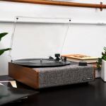 victrola eastwood ii turntable walnut + bundled crosley record storage display stand victrola eastwood ii turntable walnut + bundled crosley record storage display stand