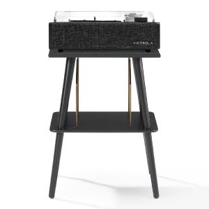 Victrola Eastwood II Turntable – Black + Bundled Crosley Manchester Entertainment Stand