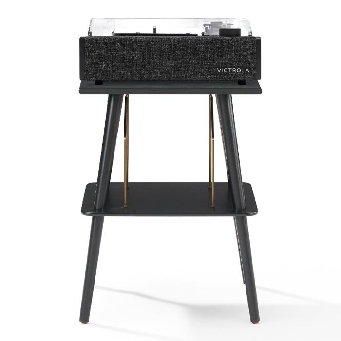 Victrola Eastwood II Turntable – Black + Bundled Crosley Manchester Entertainment Stand