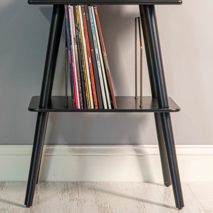 victrola eastwood ii turntable black + entertainment stand bundle black