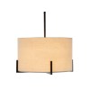 modern scandi metal hanging pendant lamp w/ linen shade light matte black modern scandi metal hanging pendant lamp w/ linen shade light matte black