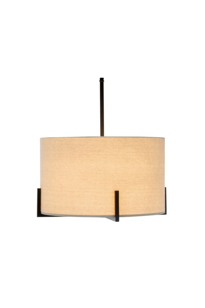 modern scandi metal hanging pendant lamp w/ linen shade light matte black modern scandi metal hanging pendant lamp w/ linen shade light matte black