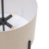 modern scandi metal hanging pendant lamp w/ linen shade light matte black modern scandi metal hanging pendant lamp w/ linen shade light matte black