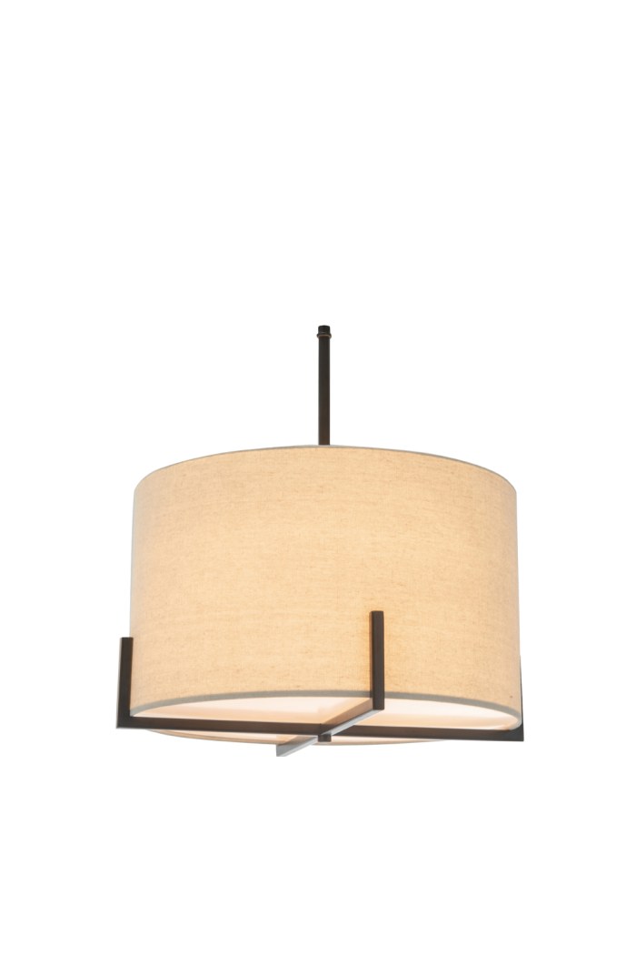 modern scandi metal hanging pendant lamp w/ linen shade light matte black modern scandi metal hanging pendant lamp w/ linen shade light matte black