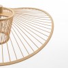 elysian breeze natural hand woven bamboo wide brim pendant lamp