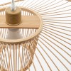 elysian breeze natural hand woven bamboo wide brim pendant lamp