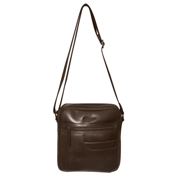 futura means crossbody bag adjustable shoulder strap travel wallet brown