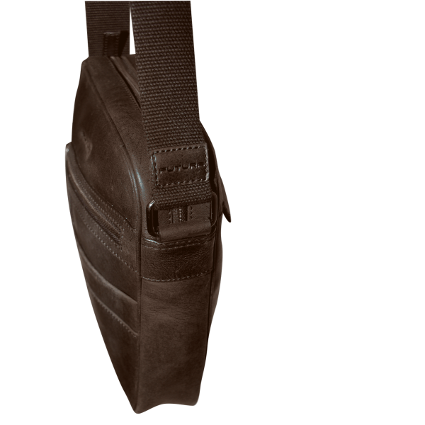 futura means crossbody bag adjustable shoulder strap travel wallet brown