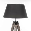 large tripod floor lamp linen shade modern light retro vintage wooden large tripod floor lamp linen shade modern light retro vintage wooden